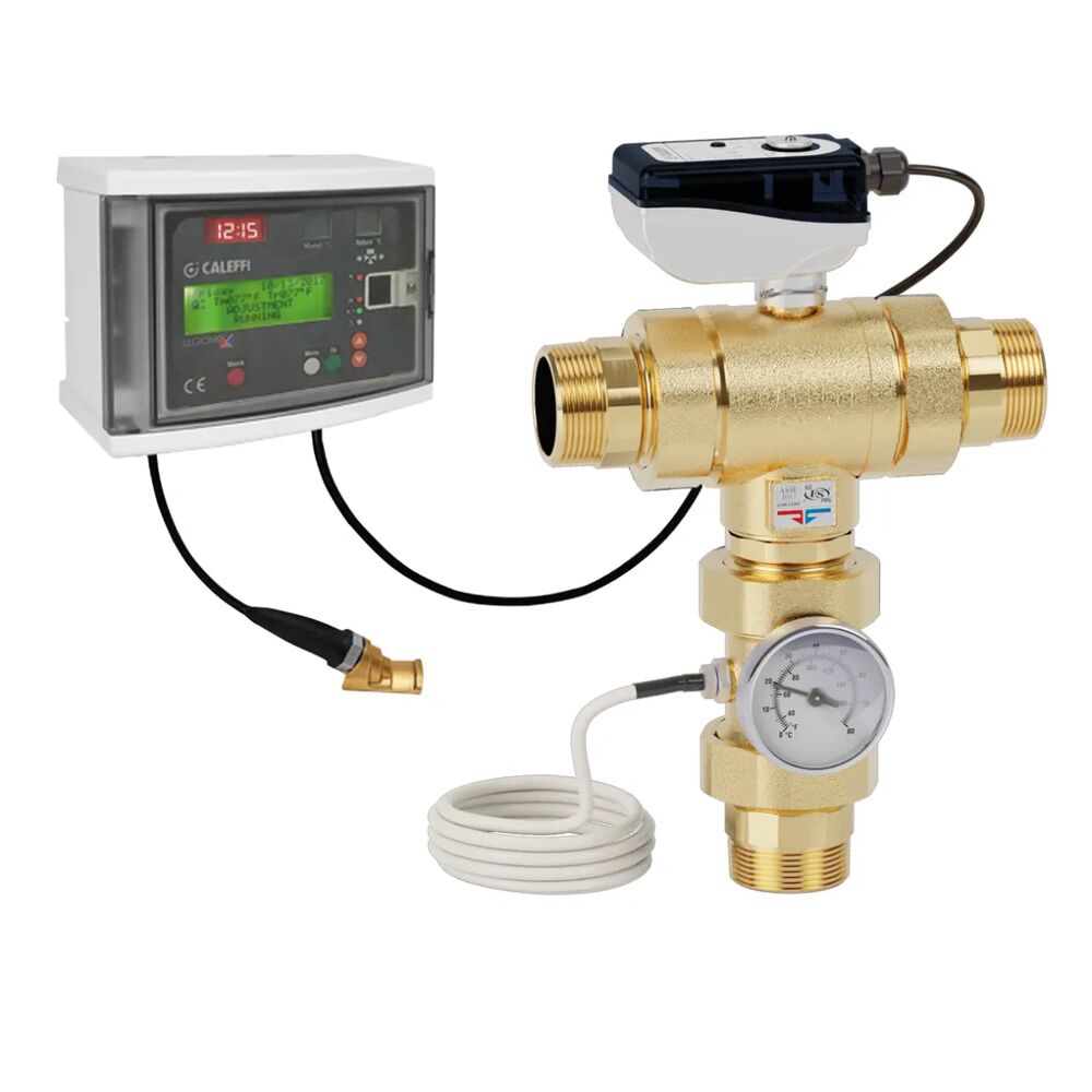 600094A 6000 Mixing Valve, 2" Nominal, MNPT Union, 150 psi, 49 gpm Flow, Brass Body