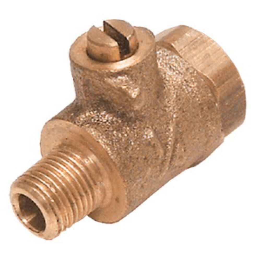 Zurn® Wilkins 14-860 Resilient Seated Ball Type Test Cock for Backflow Preventer, 1/4" MNPT x 1/4" FNPT, 300 psi WOG, 180 deg F, Cast Bronze