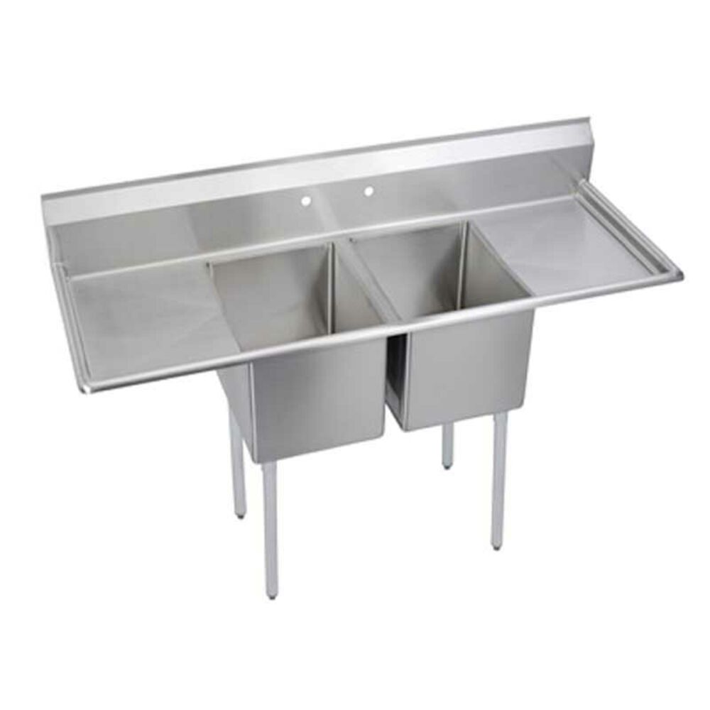 14-2C18X24-2-18X 300 Standard Service Sink, Rectangular, Floor Mount, Stainless Steel, Uniform Satin