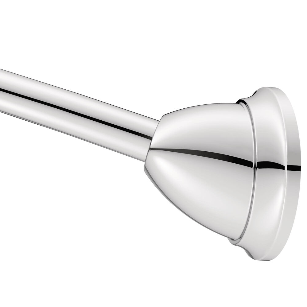 MDN2170CH 60" Magnetix™ Dual Mount Curved Shower Rod, Chrome