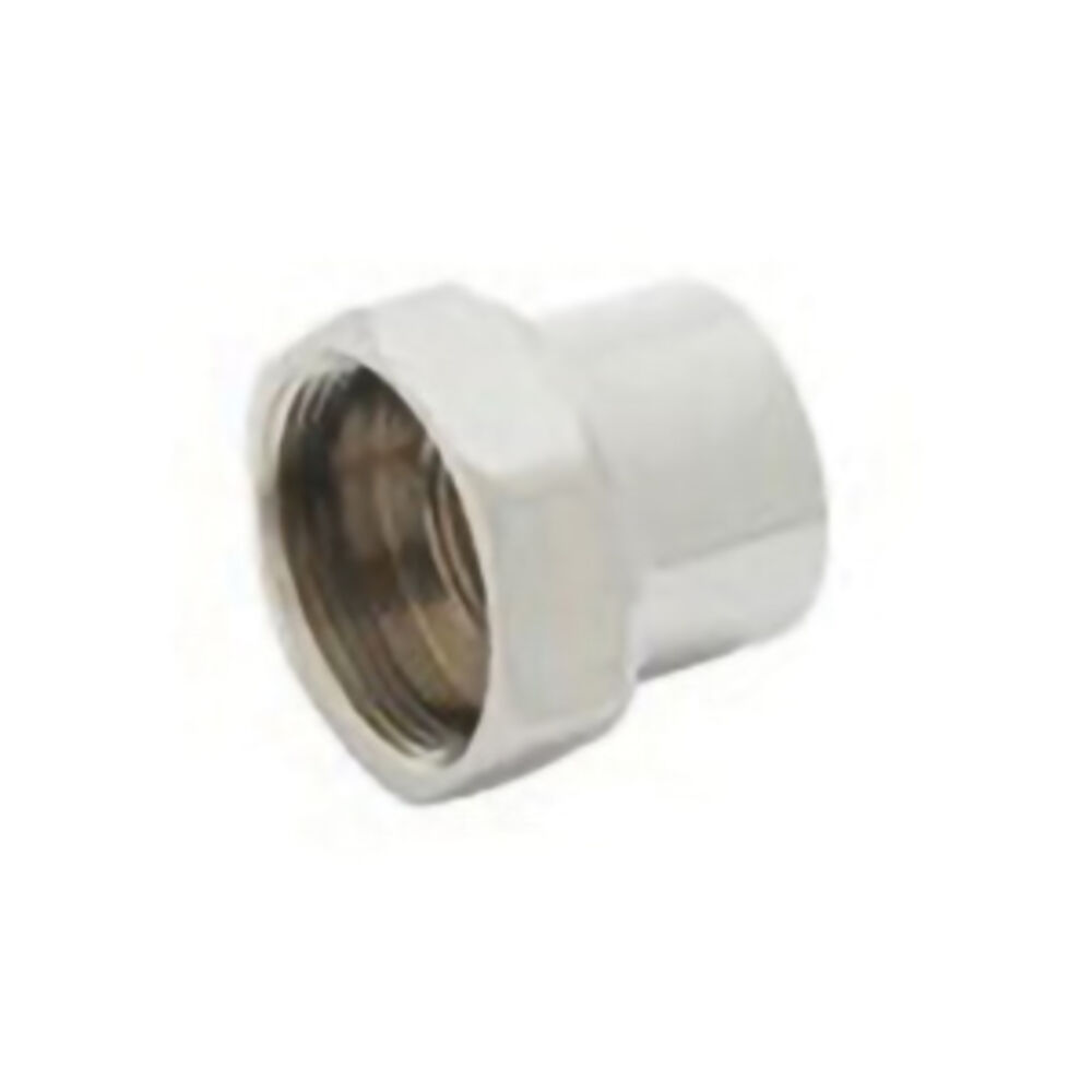 T & S B-0413 Swivel to Rigid Adapter, FNPT x UN Female Connection, Brass, Polished Chrome