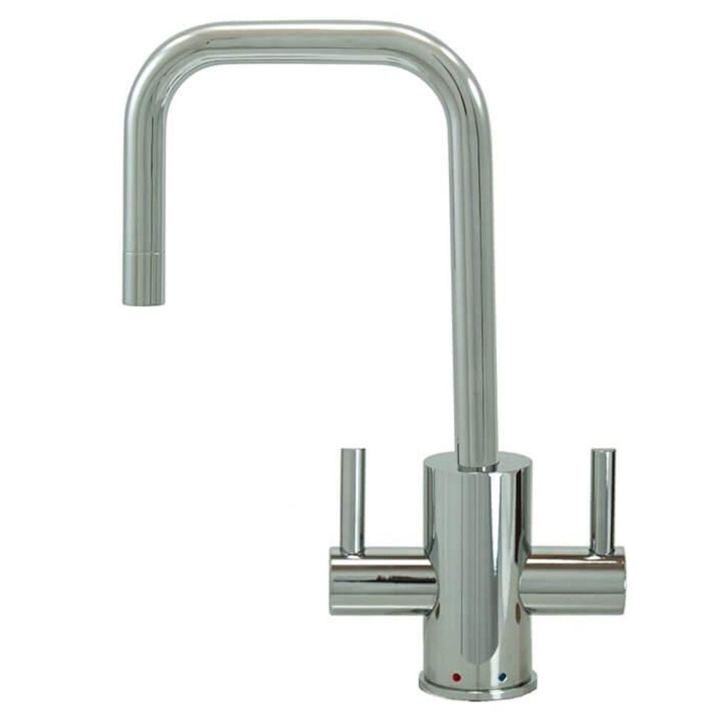 Mountain Plumbing Products MT1831-NL/PVDPN MT1831-NL Francis Anthony Lead Free Hot Water Dispenser Faucet, 90 deg Spout, 2 Handles, PVD Polished Nickel