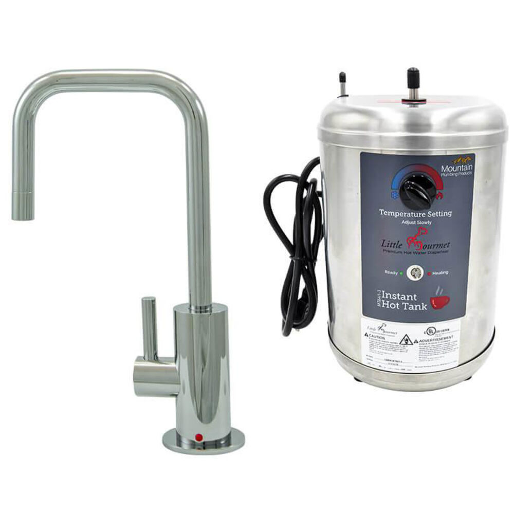 Mountain Plumbing Products MT1830DIY-NL/CPB MT1830-NL Francis Anthony Premium Hot Water Dispenser Faucet, 90 deg Spout, 1 Handle, Polished Chrome