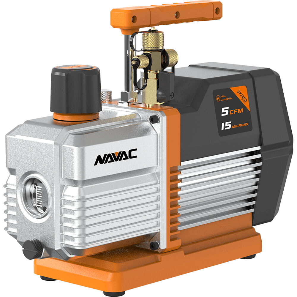 NP5DP2 Pro Series Vacuum Pump, 5 CFM, 15 Microns, 115 V, A2L Compatible