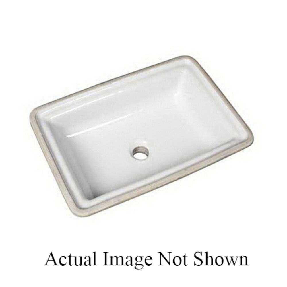 Mansfield® 234 BIS Transitional Lavatory Sink With Front Overflow, Rectangular, Undercounter Mount, Vitreous China, Biscuit