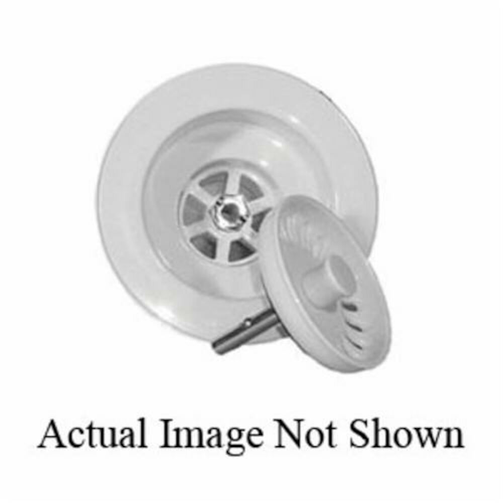 Mountain Plumbing Products BWSTU/PW 3-1/2" Deluxe Plastic Molded Basket Strainer With Spring Post, Polar White