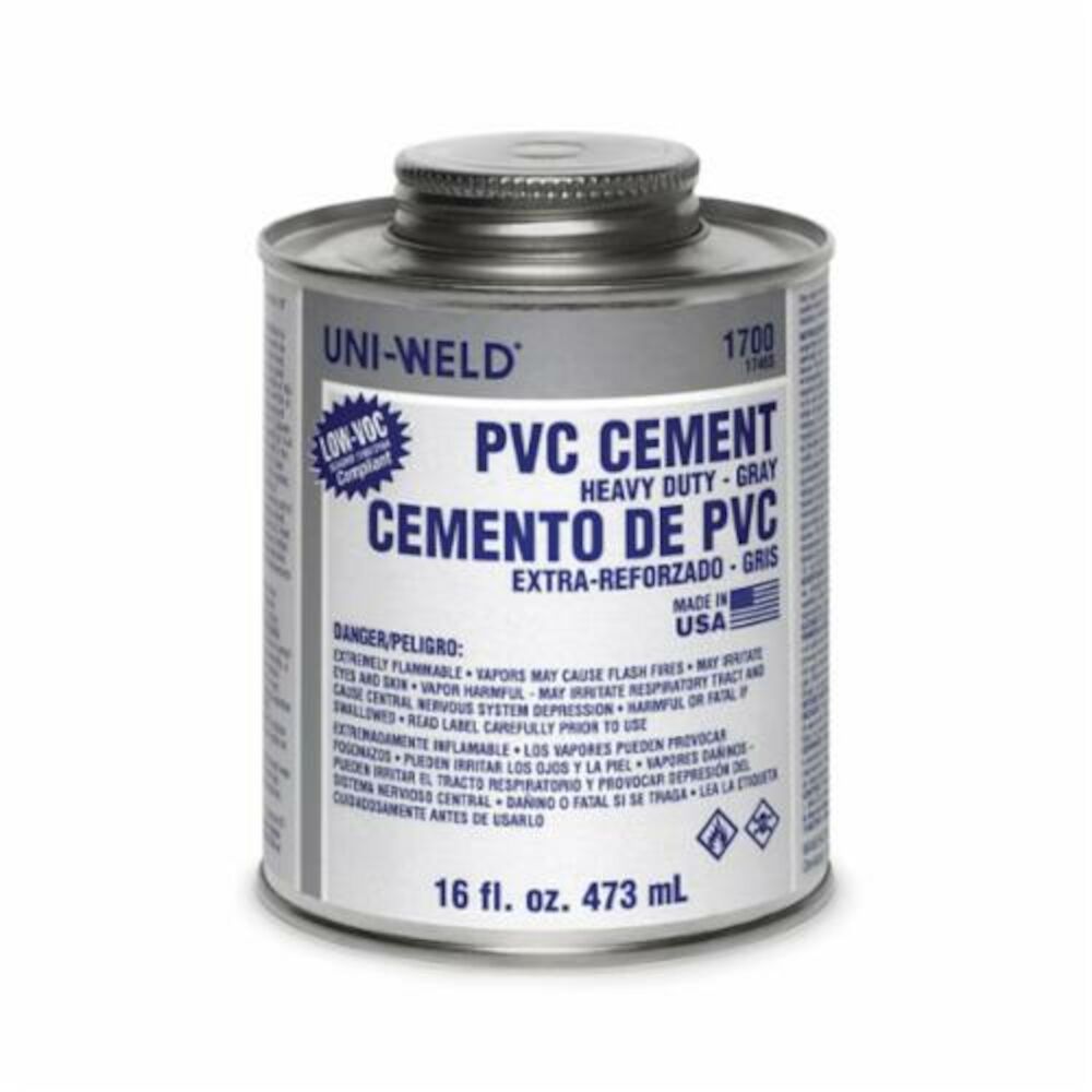 Oatey®  1746S Low VOC PVC Solvent Cement, 16 oz, Liquid, Gray, 0.93 +/- 0.02