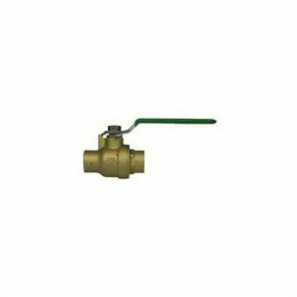 McDonald® 4420-016 Non-Potable Ball Valve With Handle, 2-1/2 in, C, Cast Brass Body, Full Port, PTFE Softgoods