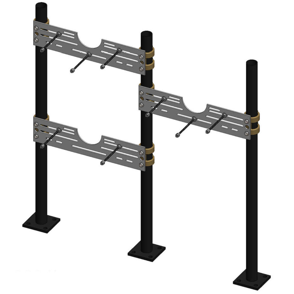 0834LUM32EZSTL8 Floor Mounted Fixture Support, For Use With Elkay Wall Mounted Electrical Water Coolers, Round Upright