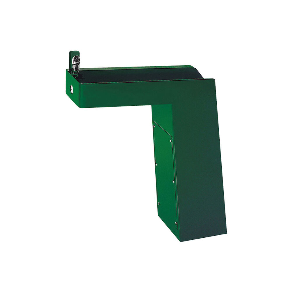 Haws® 3202 Barrier Free Pedestal Drinking Fountain, 0.45 gpm, Pushbutton Operation, Non-Refrigerated Chilling, Green