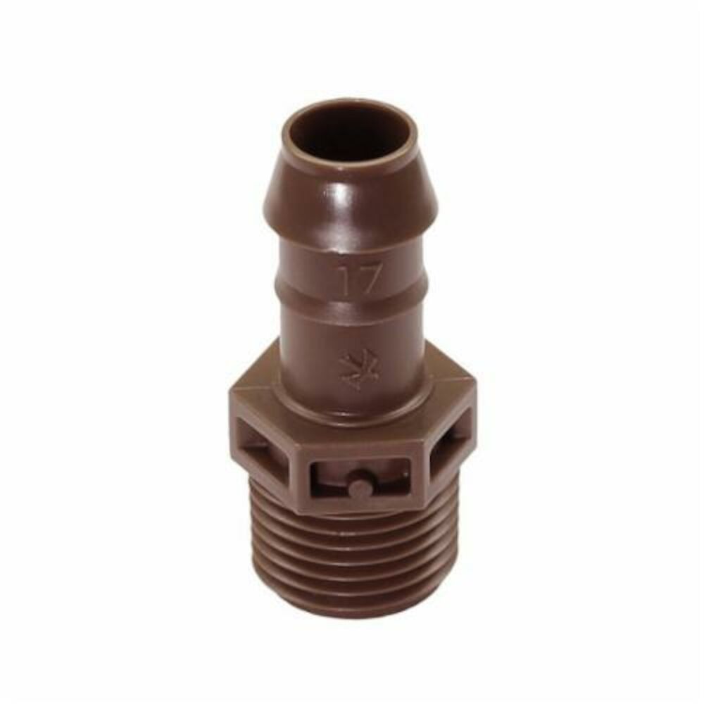 Rain Bird® X36374 XF Series Adapter, 17 mm Barbx12.7 mm MNPT