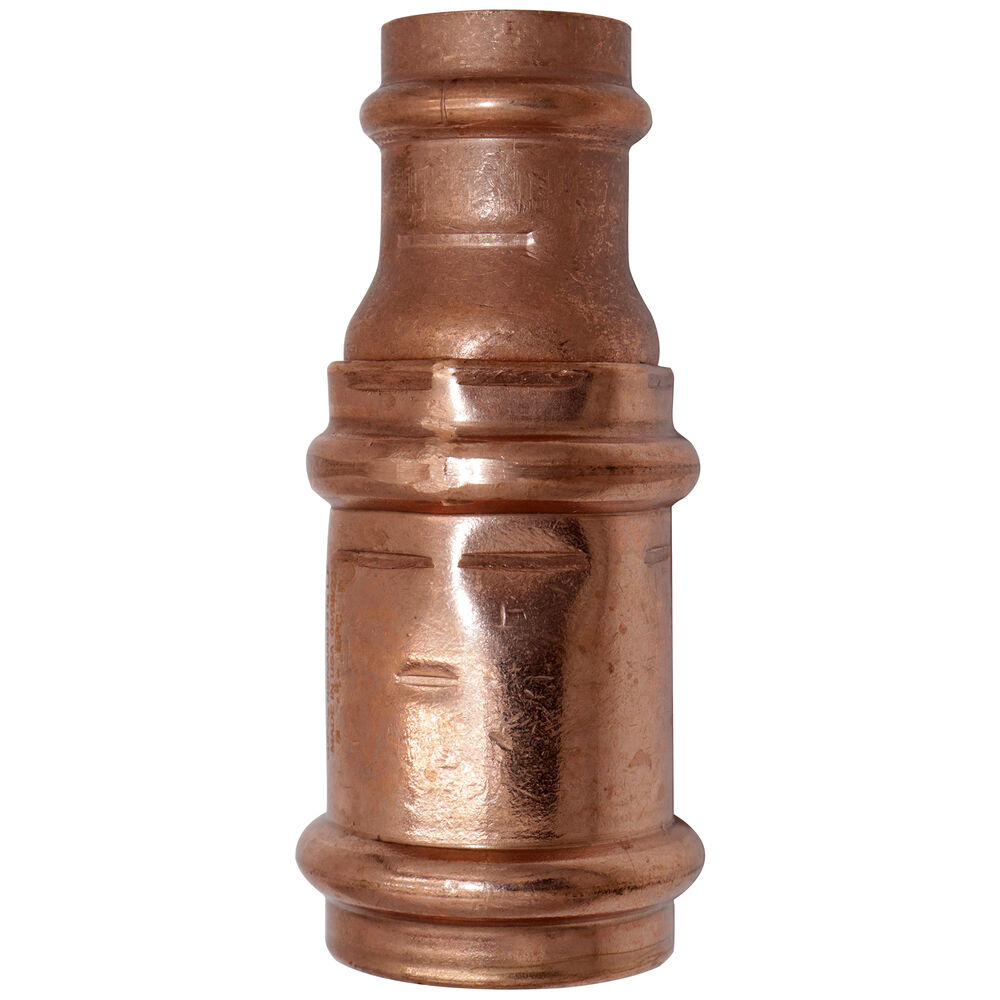 10015900 3/4x1/2" Press Reducer Coupling, Copper, Small Diameter, PxP