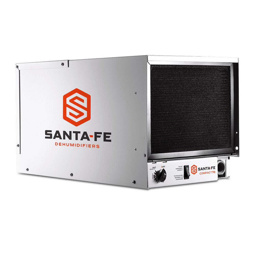 Santa Fe 4044110 Compact70 Dehumidifier, 70 pt/Day, 115 V, 3.7 A, 150 cfm, R-454B