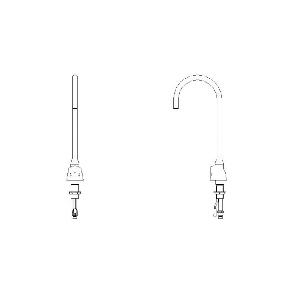 1501T3378TR 1500T3 Electronic Faucet Trim, Chrome Plated