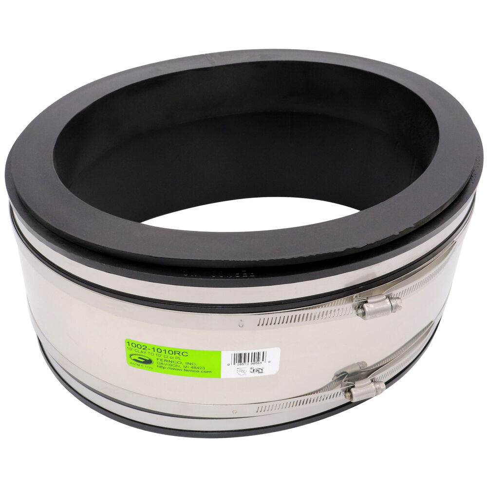 1002-1010RC 1002 RC Strong Back Repair Coupling, ClayxCast Iron/Copper/Lead/Plastic/Steel