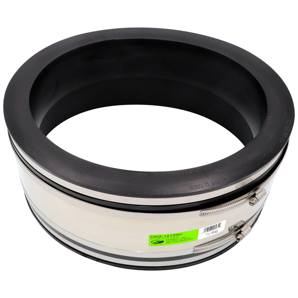 1002-1212RC 1002 RC Strong Back Repair Coupling, ClayxCast Iron/Copper/Lead/Plastic/Steel