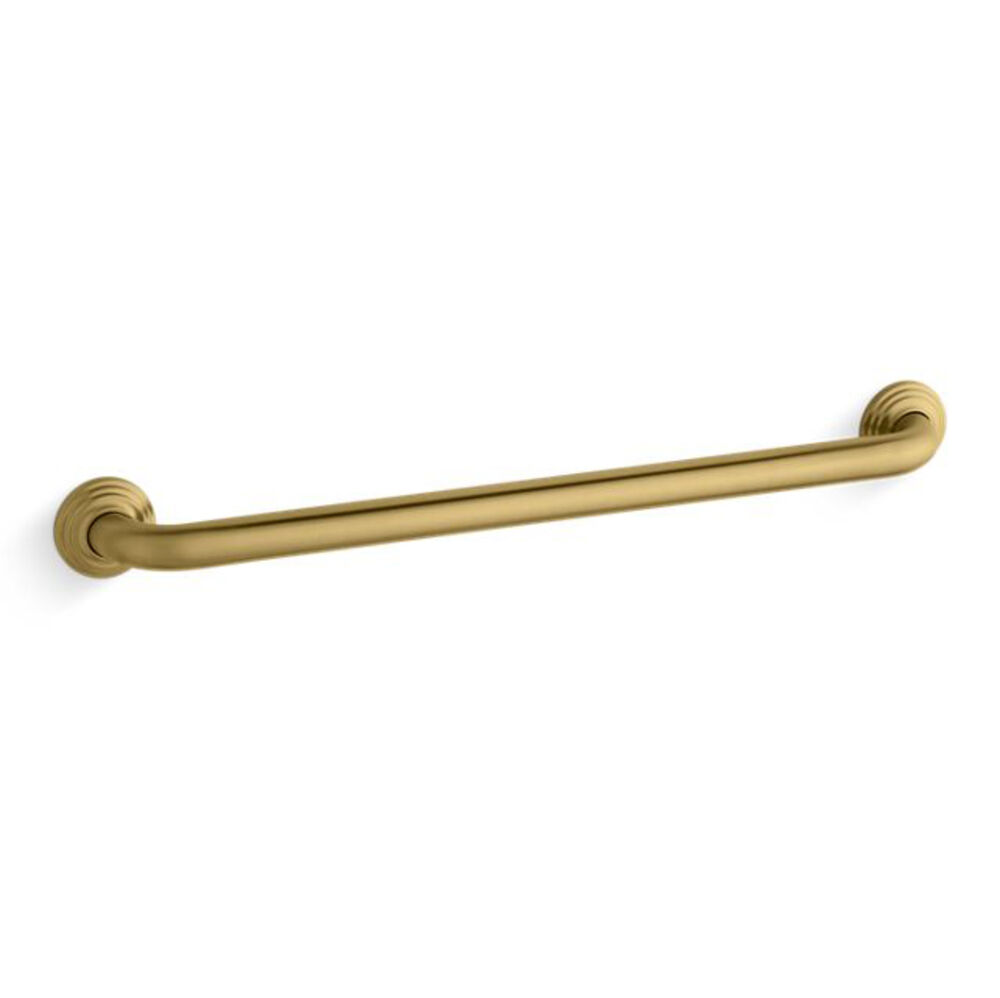 K-10542-2MB Traditional 24" Grab Bar, Vibrant Brushed Moderne Brass