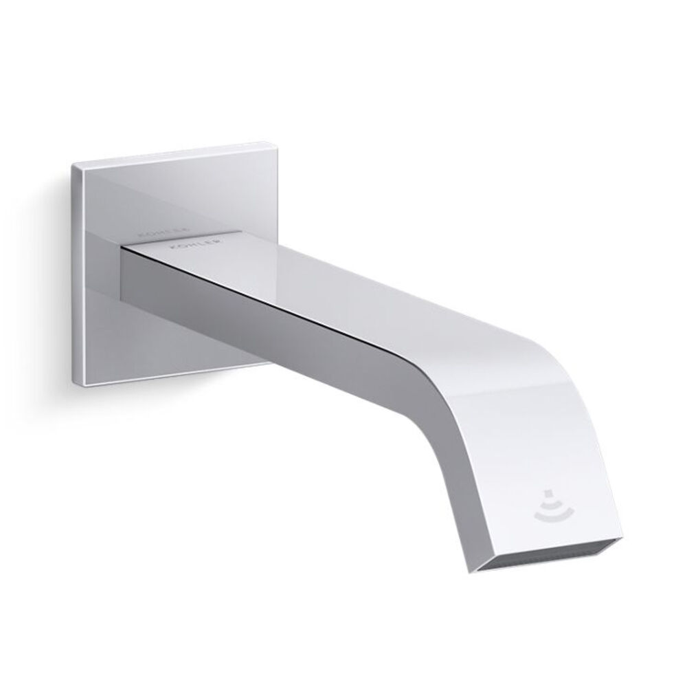 K-126L36-SANL-CP Loure® Wall-Mount touchless Faucet w/ Kinesis® Sensor Technology, Hybrid-Powered, Polished Chrome