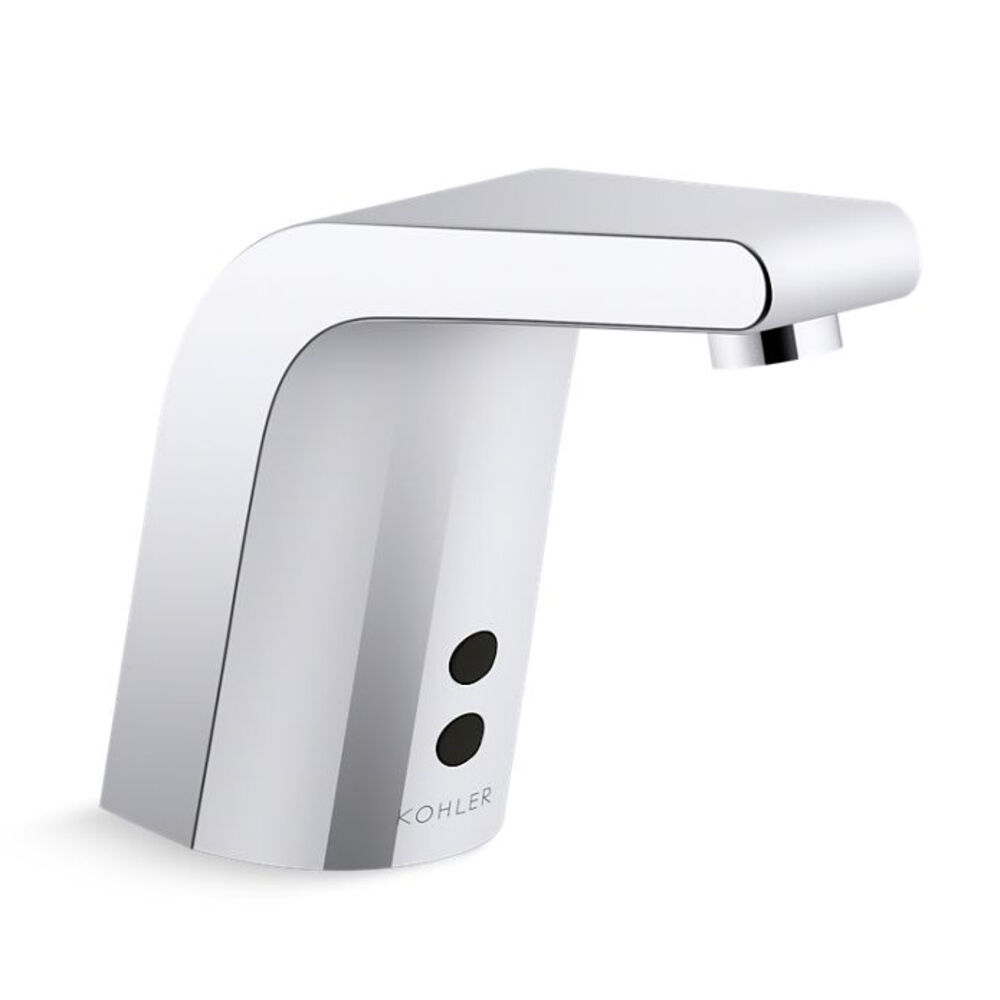 K-13461-SATA-CP Sculpted Touchless Single-Hole Lavatory Faucet w/ Insight™ Sensor Technology, DC-Powered, less Drain, 0.35 gpm, Polished Chrome