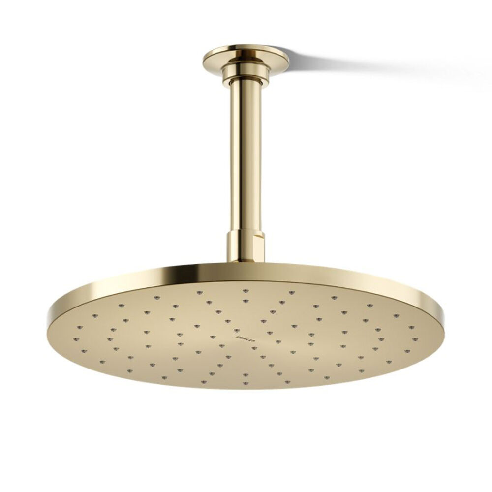 K-13689-G-AF Contemporary Round 10" Single-Function Rainhead, 1.75 gpm, Vibrant French Gold