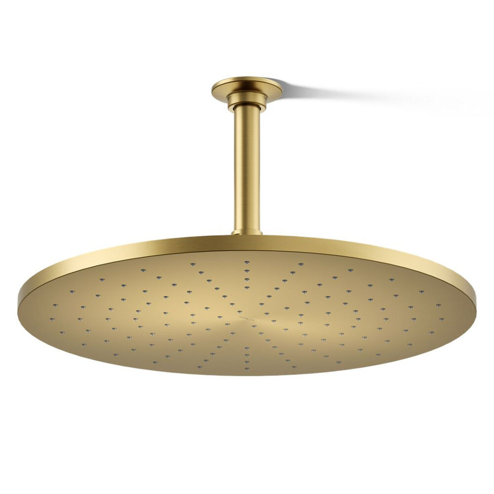 K-13691-2MB Contemporary Round 14” Single-Function Rainhead, 2.5 gpm, Vibrant Brushed Moderne Brass
