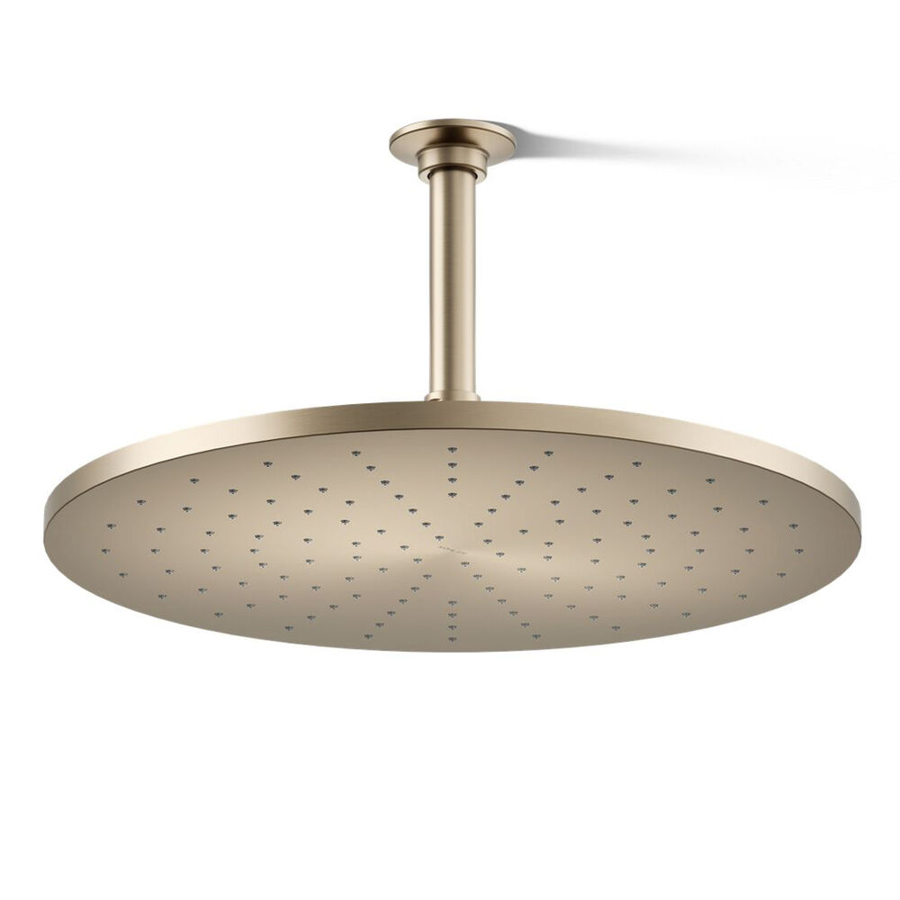 K-13691-BV Contemporary Round 14” Single-Function Rainhead, 2.5 gpm, Vibrant Brushed Bronze