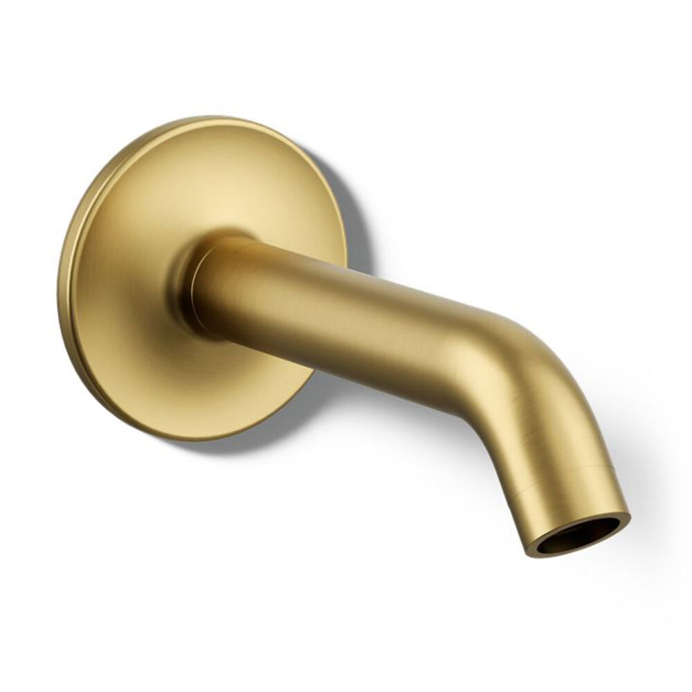K-14426-2MB Purist® Wall-Mount Bath Spout, Vibrant Brushed Moderne Brass