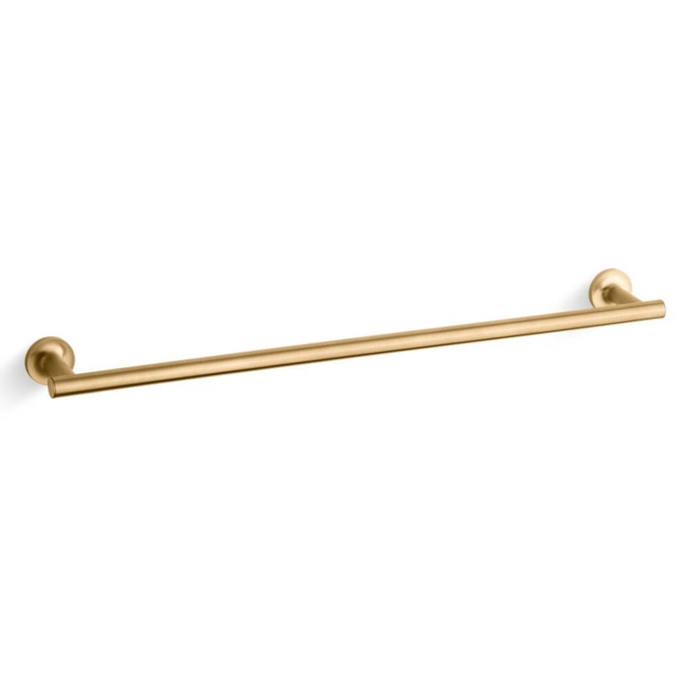 K-14436-2MB Purist® 24" Towel Bar, Vibrant Brushed Moderne Brass