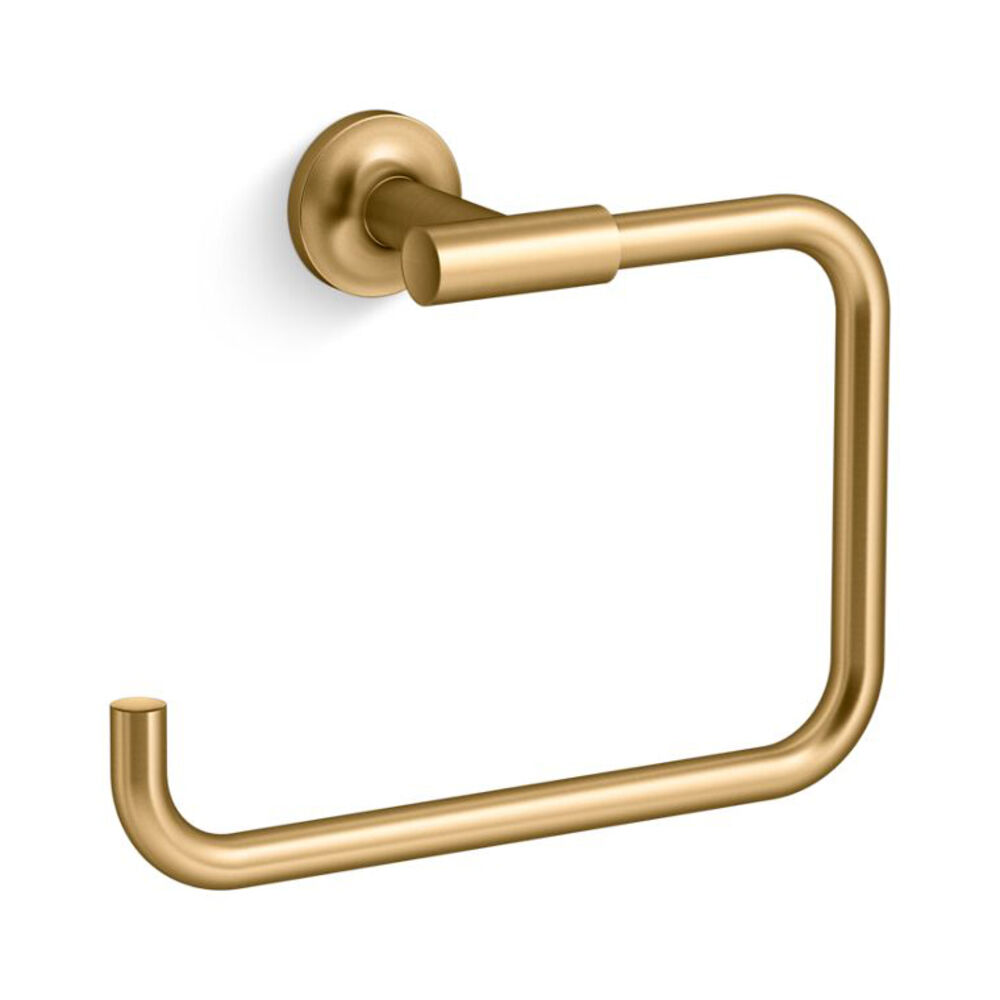 K-14441-2MB Purist® Towel ring, Vibrant Brushed Moderne Brass