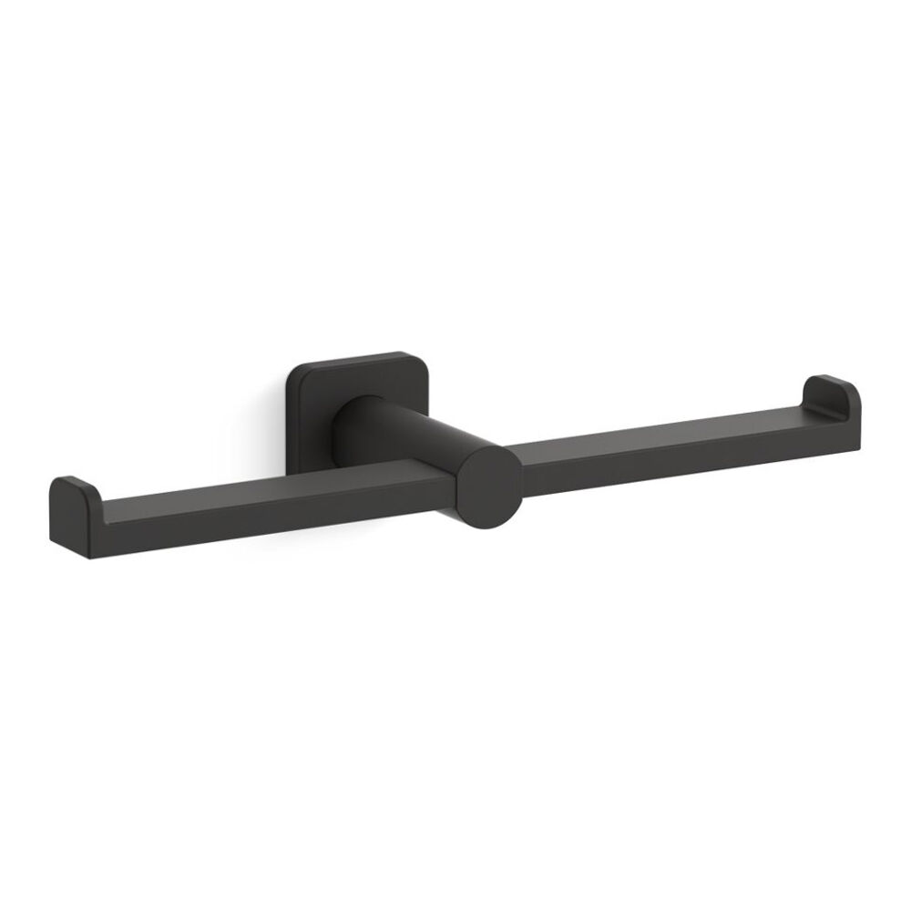 K-21897-BL Parallel® Double Toilet Paper Holder, Matte Black