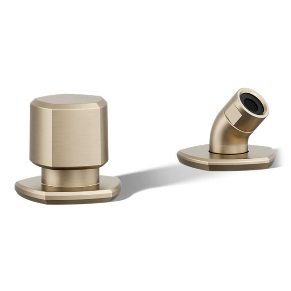 K-27022-BV Occasion® Deck-Mount Handshower Holder and two-way Diverter Valve, Vibrant Brushed Bronze