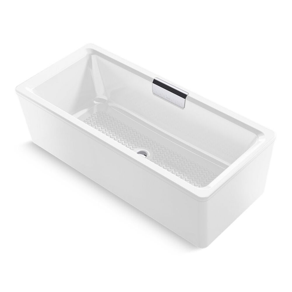 K-29327-0-0 Volute® 63" x 28-3/8" freestanding Bath w/ shroud, White