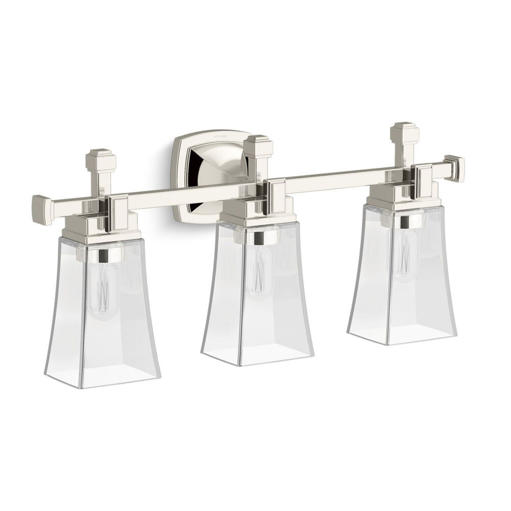 K-31757-SC03-SNL Riff® Three-Light sconce, Polished Nickel