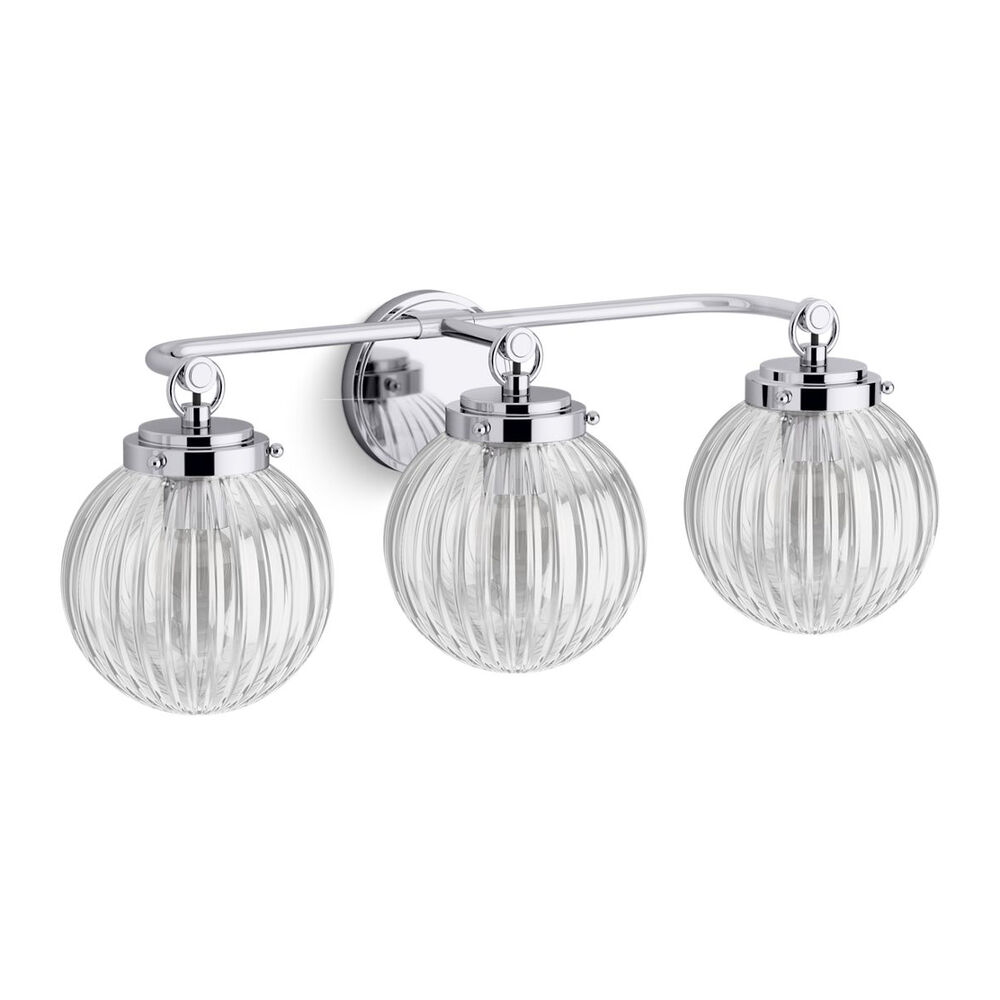 K-32254-SC03-CPL Embra™ by Studio McGee Three-Light sconce, Polished Chrome