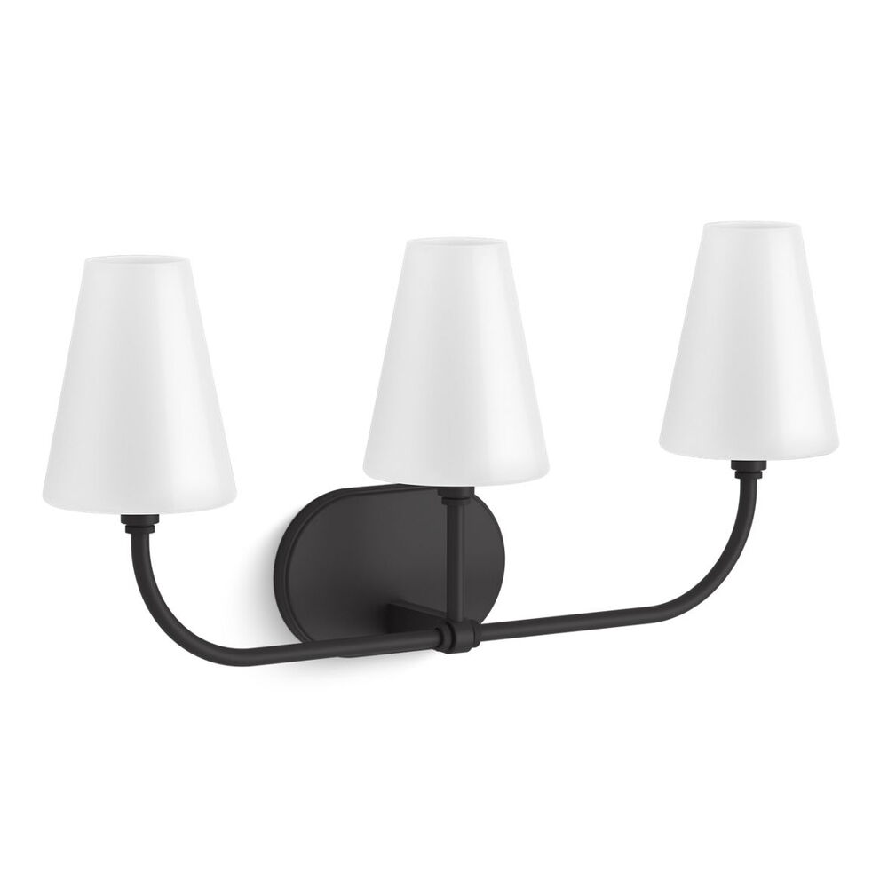 K-32257-SC03-BLL Kernen™ by Studio McGee Three-Light sconce, Matte Black