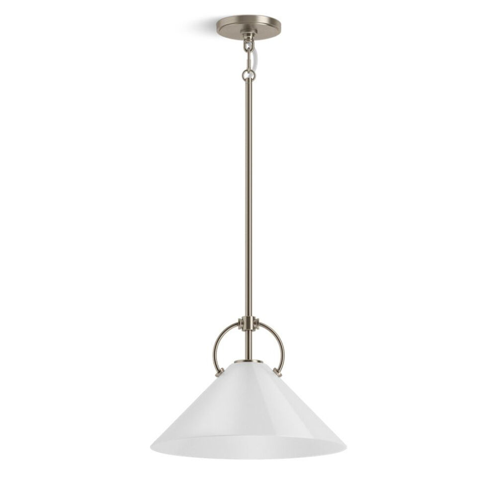 K-32260-PE01-BNL Kernen™ by Studio McGee 14" pendant, Brushed Nickel