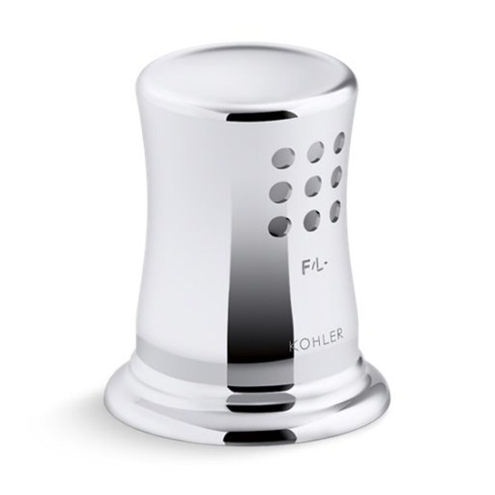 K-35714-CP Air gap cover w/ collar, Polished Chrome