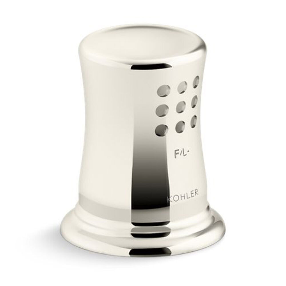 K-35714-SN Air gap cover w/ collar, Vibrant Polished Nickel