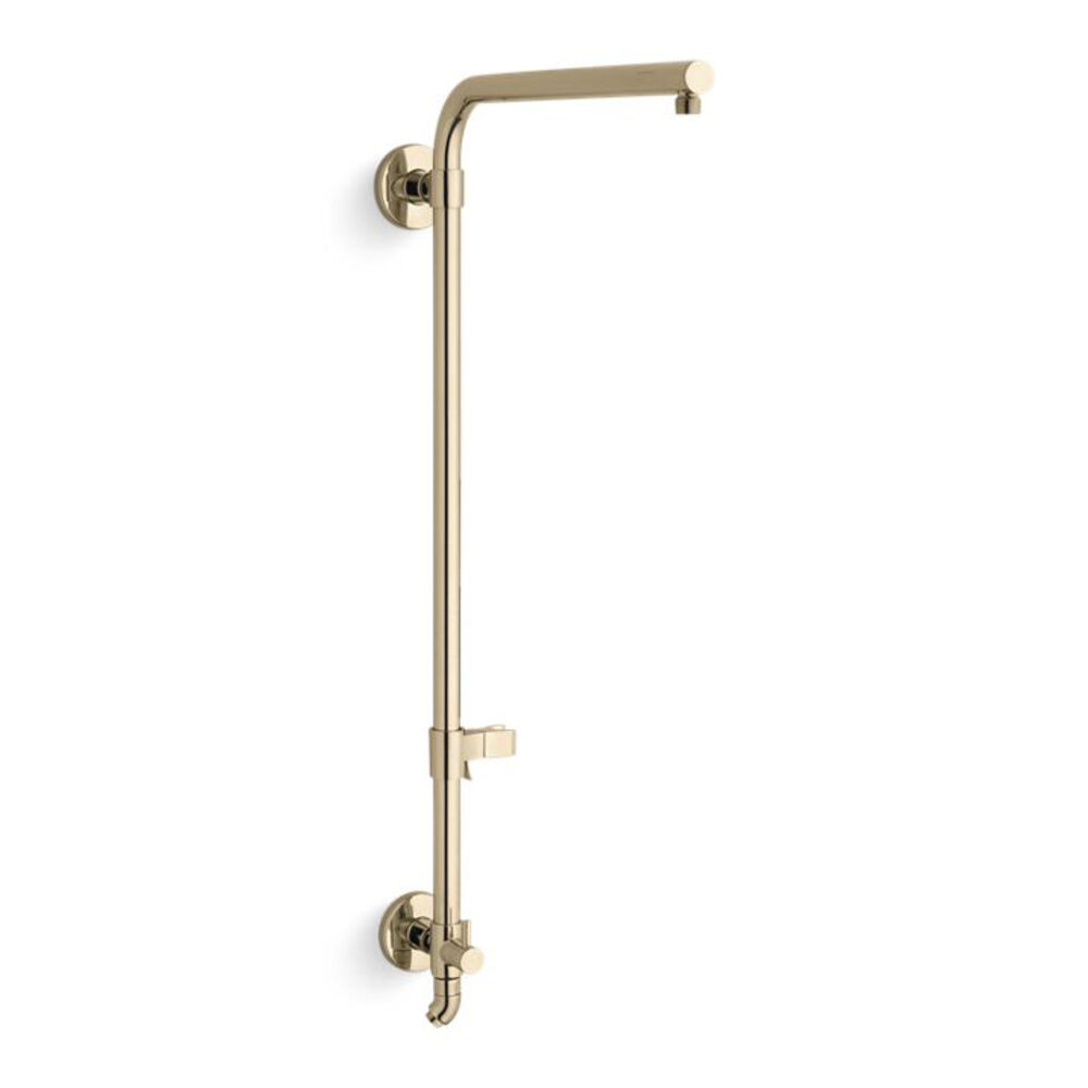 K-45210-AF HydroRail®-R Beam Bath/Shower column, Vibrant French Gold