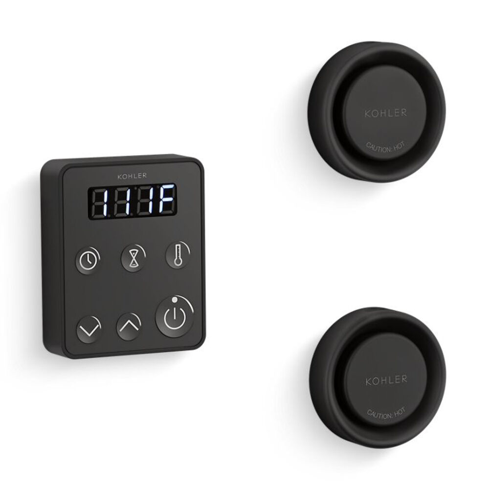 K-5558-BL Invigoration® Series Tandem steam generator control Kit, Matte Black