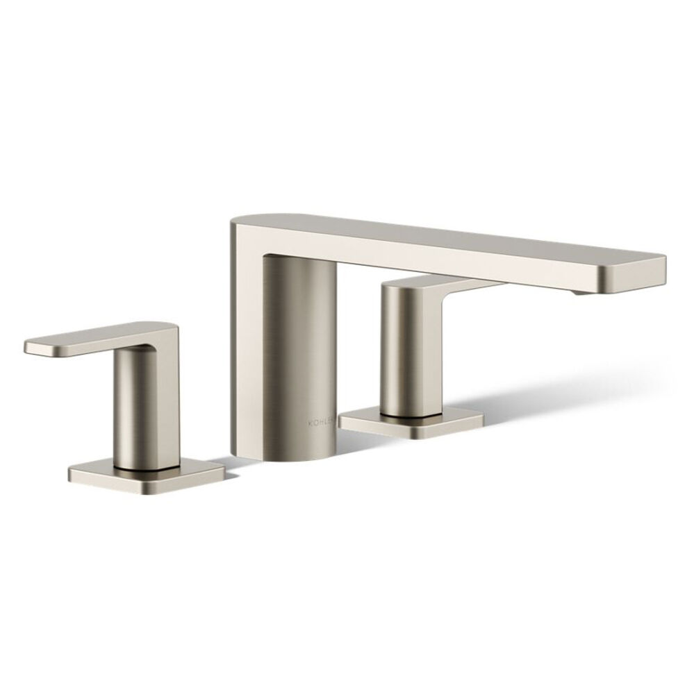 K-27121-4-BN Parallel® Deck-Mount Bath Faucet, Vibrant Brushed Nickel