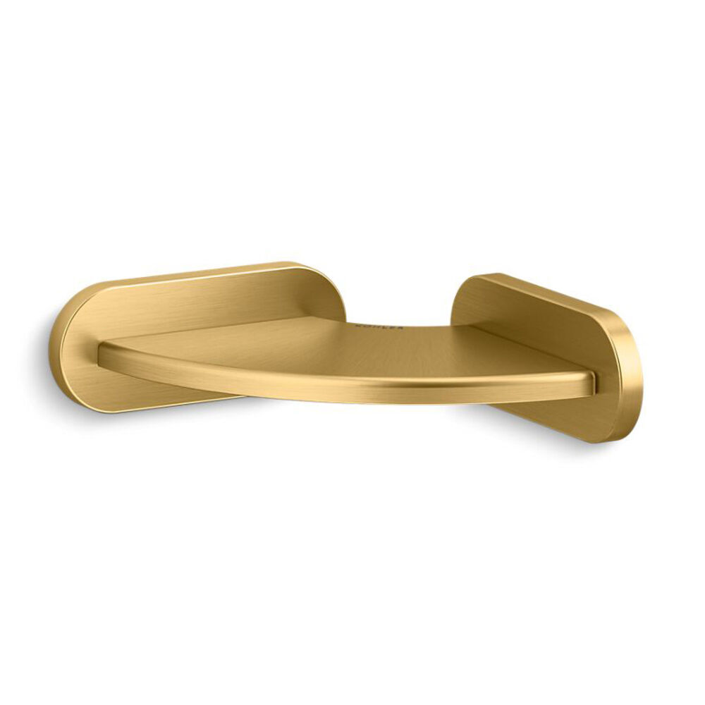 K-33809-2MB Elate® Foot ledge, Vibrant Brushed Moderne Brass