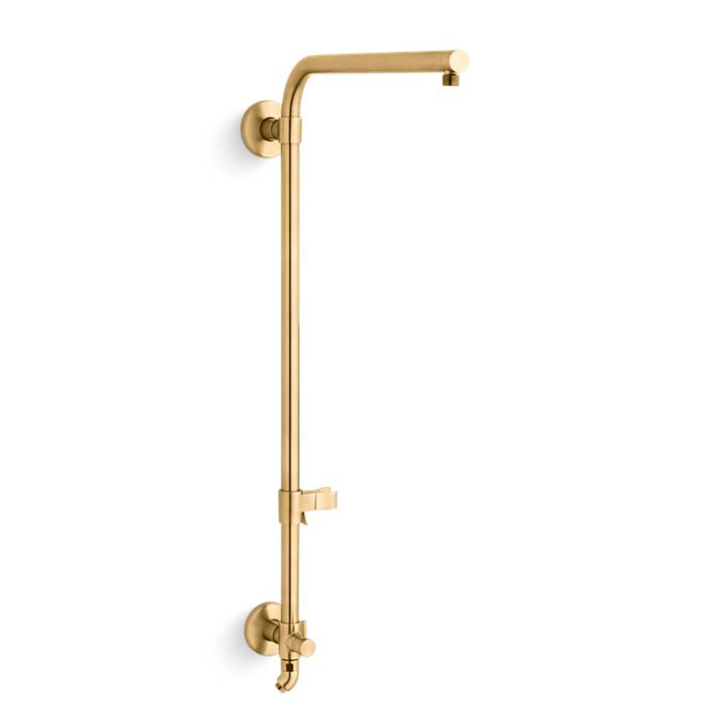 K-45210-2MB HydroRail®-R Beam Bath/Shower column, Vibrant Brushed Moderne Brass