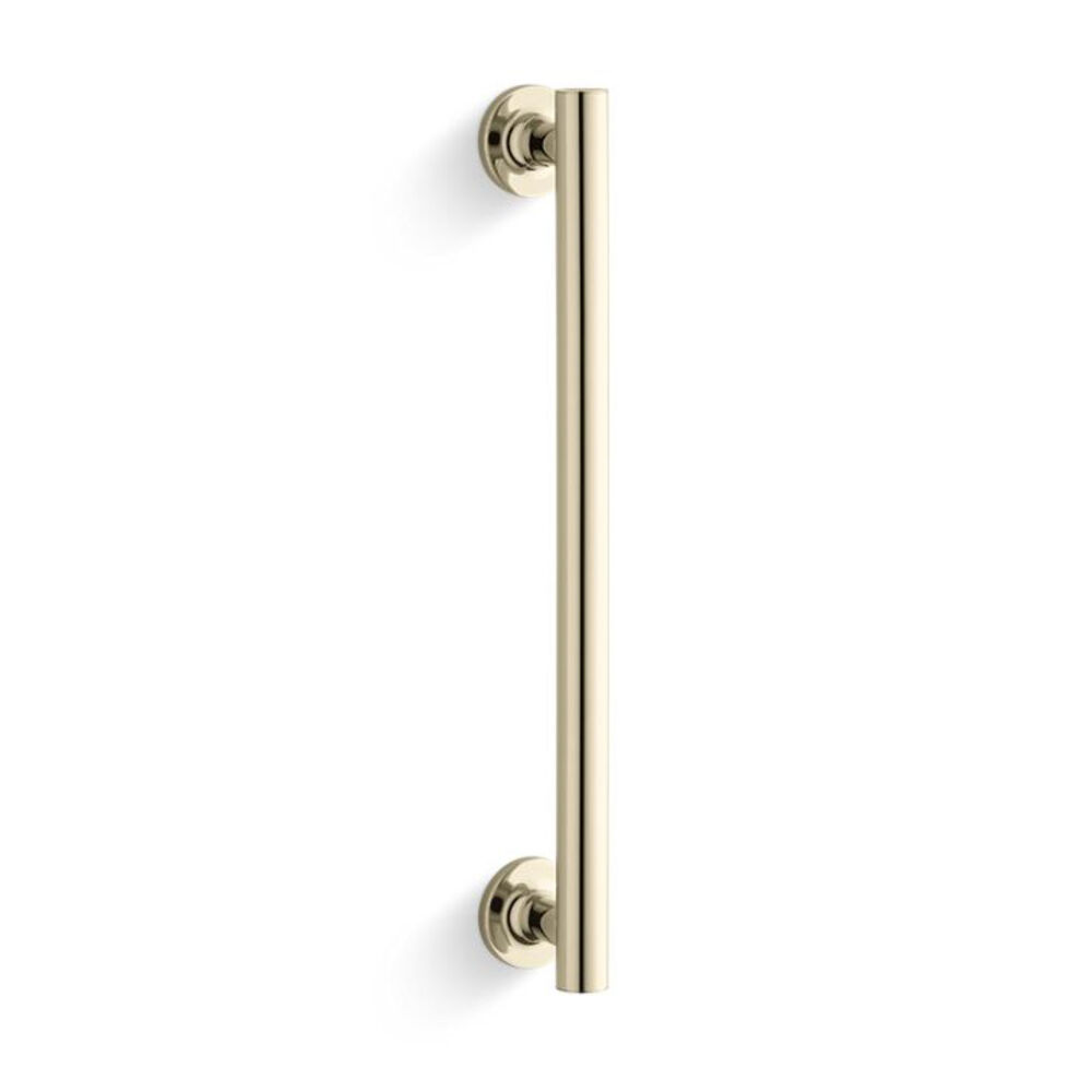 K-705767-AF Purist® 14" pivot Shower Door Handle, Vibrant French Gold