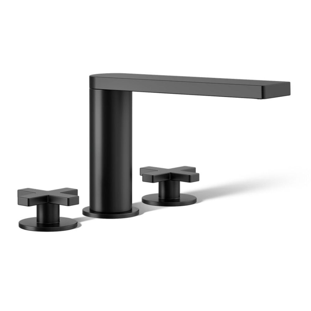 K-73081-3-BL Composed® Deck-Mount Bath Faucet w/ Cross Handles, Matte Black