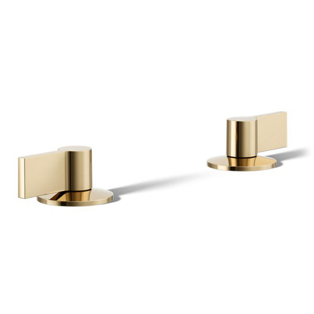 K-77974-4-AF Components® Lever Bathroom Faucet Handles, Vibrant French Gold