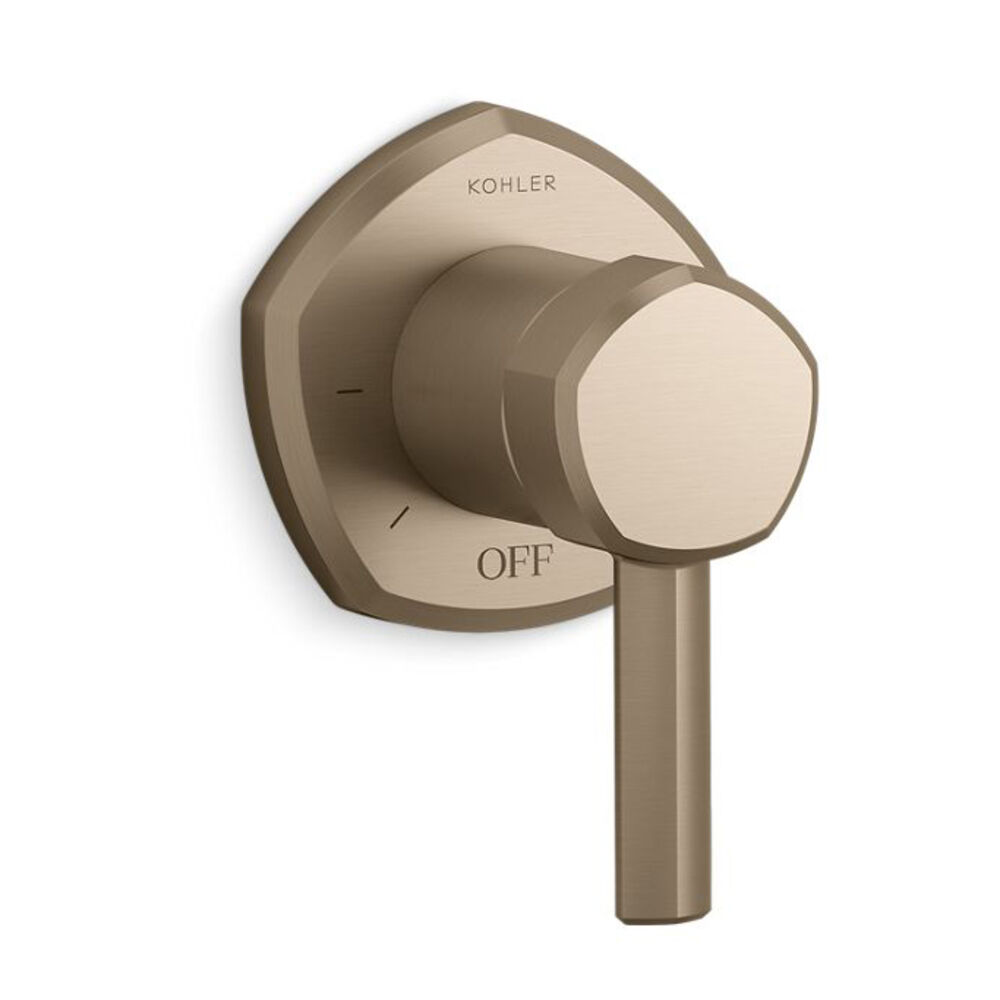 K-T27041-4-BV Occasion® MasterShower® Volume control Valve Trim w/ Lever Handle, Vibrant Brushed Bronze