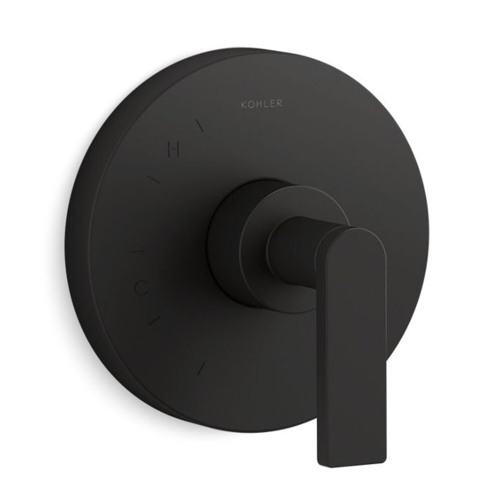 K-TS73115-4-BL Composed® Rite-Temp® Valve Trim w/ Lever Handle, Matte Black