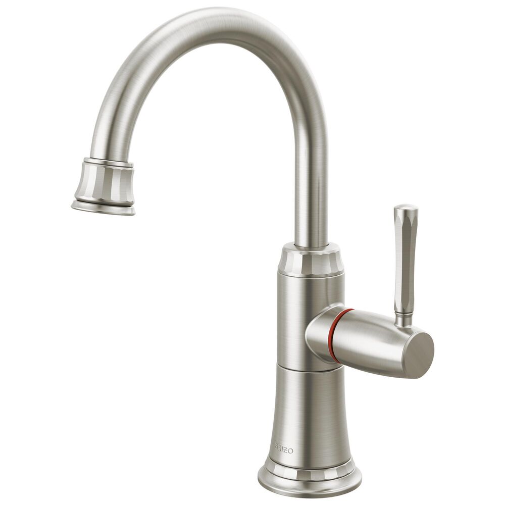 Brizo® 61358LF-H-SS Single Handle Instant Hot Faucet, 1 gpm, Swivel Spout, Stainless