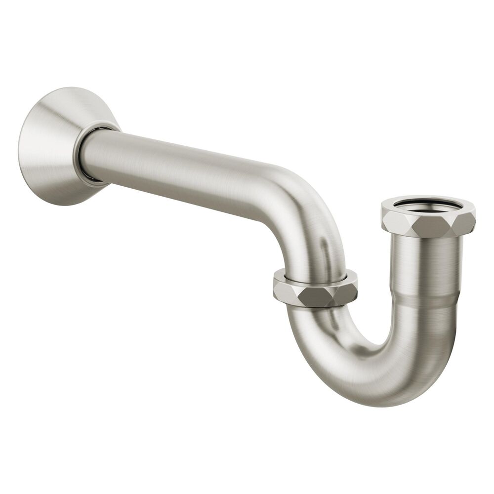 Brizo® BT031141-BN P-Trap w/ Flange, 1-5/16" Inlet x 1-1/4" Outlet, Brushed Nickel